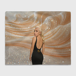 Плед Леди Гага в черном платье