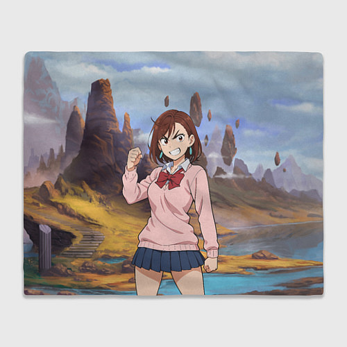 Плед Сиратори Айра злая - Дандадан / 3D-Велсофт – фото 1