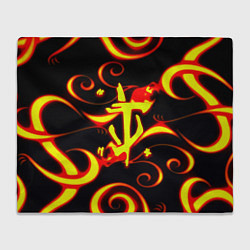 Плед флисовый Doom dragon steel fire, цвет: 3D-велсофт