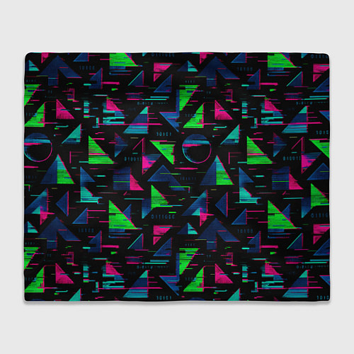 Плед Геометрия глитч / 3D-Велсофт – фото 1