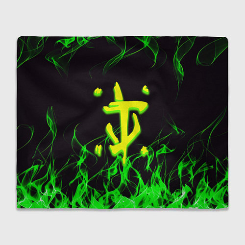 Плед Doom кислотное лого / 3D-Велсофт – фото 1