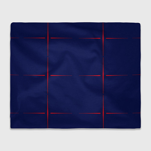 Плед Color blue red stripes / 3D-Велсофт – фото 1