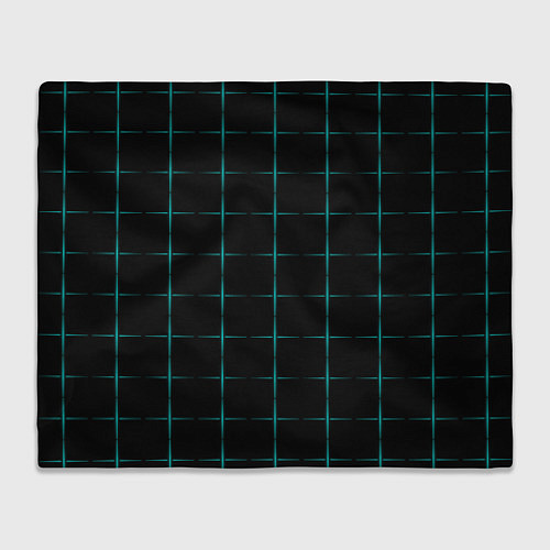 Плед Color black blue crosses / 3D-Велсофт – фото 1