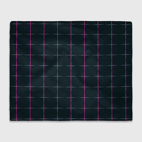 Плед Color black stripes / 3D-Велсофт – фото 1