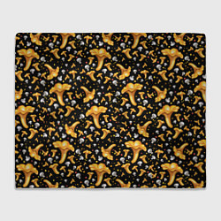 Плед флисовый Грибной дождик, цвет: 3D-велсофт