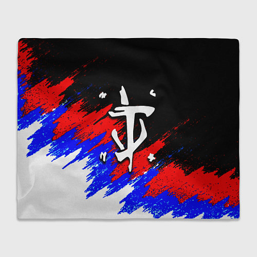 Плед Doom триколор краски / 3D-Велсофт – фото 1