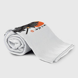 Плед флисовый Кот на акуле, цвет: 3D-велсофт — фото 2