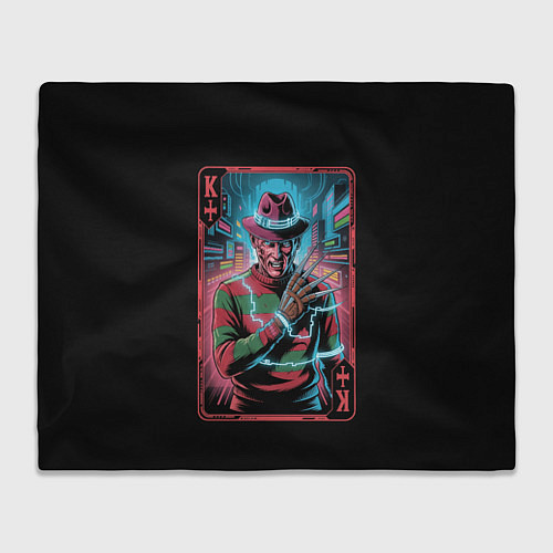 Плед Кибер Фредди Крюгер в Неоновом городе / 3D-Велсофт – фото 1