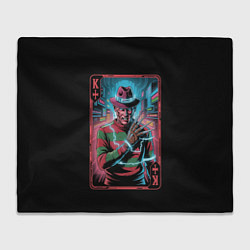 Плед Кибер Фредди Крюгер в Неоновом городе