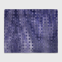 Плед Геометрический градиент фиолетовый