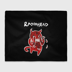 Плед флисовый Radiohead red minotaur, цвет: 3D-велсофт