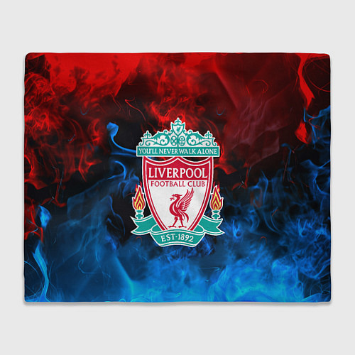 Плед Liverpool огненный дым текстура / 3D-Велсофт – фото 1