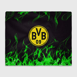 Плед Borussia зелёный огонь