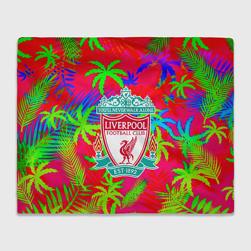 Плед Liverpool тропический неон / 3D-Велсофт – фото 1
