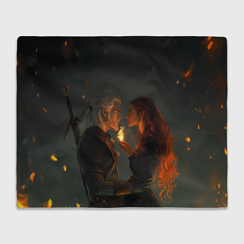 Плед Ведьмак и огненная Трисс / 3D-Велсофт – фото 1