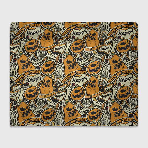 Плед Хэллоуин тыквы / 3D-Велсофт – фото 1