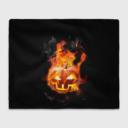 Плед Горящая тыква джек / 3D-Велсофт – фото 1