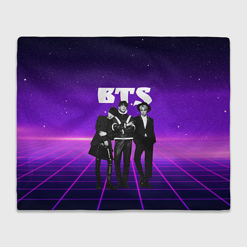 Плед BTS рейв стиль / 3D-Велсофт – фото 1