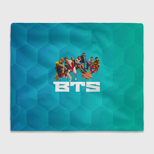 Плед BTS сидят на стульях / 3D-Велсофт – фото 1