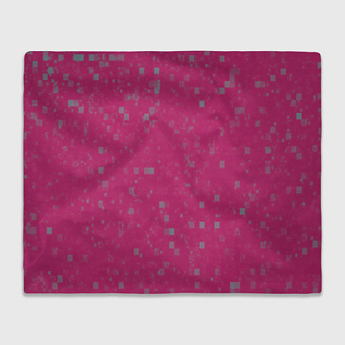 Плед Color pink brown squares / 3D-Велсофт – фото 1