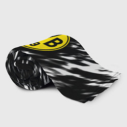 Плед флисовый Borussia штрихи красок текстура, цвет: 3D-велсофт — фото 2