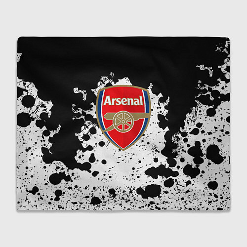 Плед Арсенал черно белые краски / 3D-Велсофт – фото 1