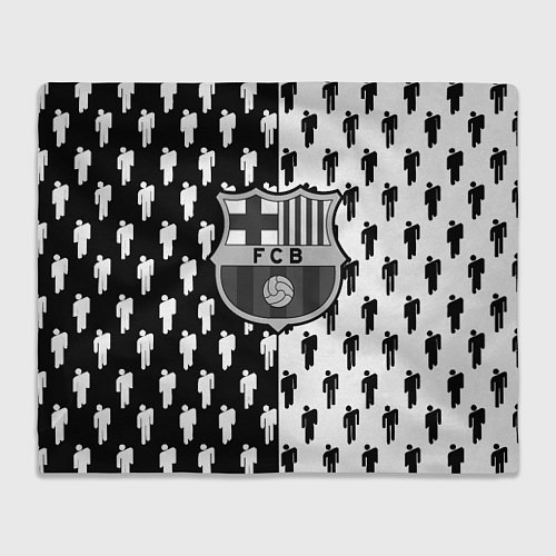 Плед Barcelona спортивный паттерн / 3D-Велсофт – фото 1
