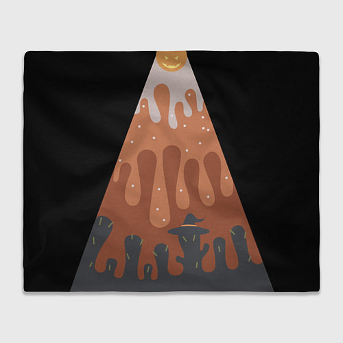 Плед Хэллоуин в тыквенном латте / 3D-Велсофт – фото 1