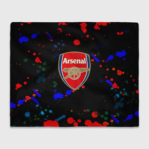 Плед Arsenal неоновые брызги красок / 3D-Велсофт – фото 1