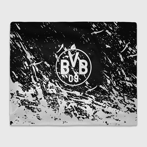 Плед Borussia белые краски / 3D-Велсофт – фото 1