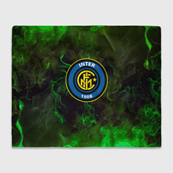 Плед флисовый Интер кислотный огонь, цвет: 3D-велсофт