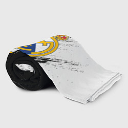 Плед флисовый Real Madrid текстура штрихи, цвет: 3D-велсофт — фото 2