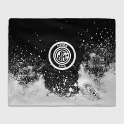 Плед флисовый Inter белый всплеск краско, цвет: 3D-велсофт