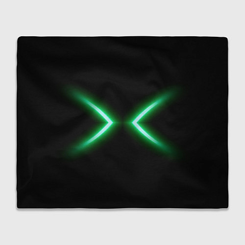 Плед Neon green lines / 3D-Велсофт – фото 1