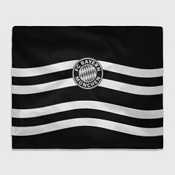 Плед флисовый Bayern Mnchen волны, цвет: 3D-велсофт