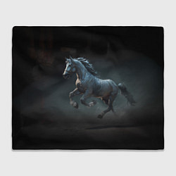 Плед флисовый Конь бегун, цвет: 3D-велсофт