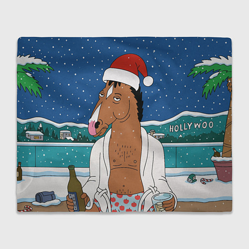 Плед Новогодний Конь Боджек / 3D-Велсофт – фото 1