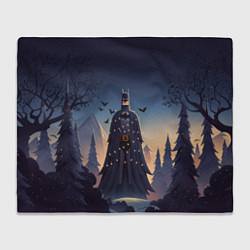 Плед флисовый Новогодний Бэтмен, цвет: 3D-велсофт