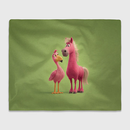 Плед Розовые они такие / 3D-Велсофт – фото 1