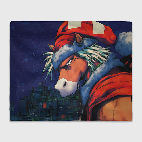 Плед Уставший новогодний конь / 3D-Велсофт – фото 1