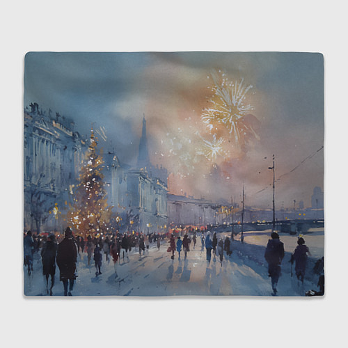 Плед Новогодняя Питерская атмосфера / 3D-Велсофт – фото 1