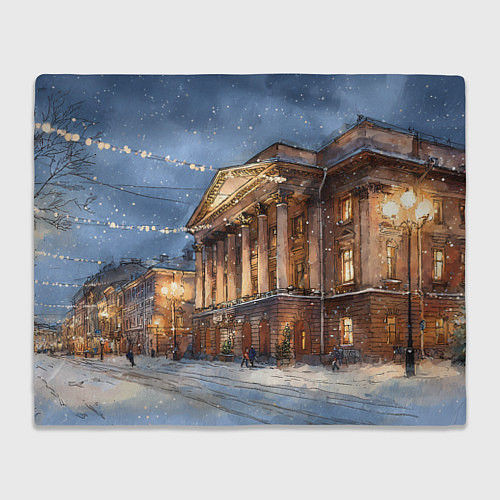 Плед Новогодний Санкт-Петербург / 3D-Велсофт – фото 1