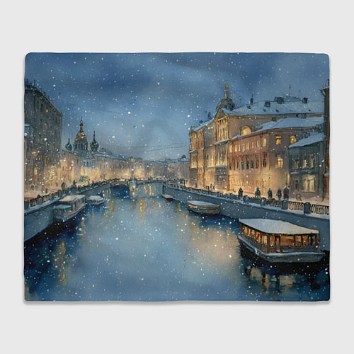 Плед Новогодний Питер / 3D-Велсофт – фото 1