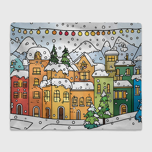 Плед Новогодний снегопад / 3D-Велсофт – фото 1