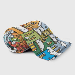 Плед флисовый Новогодний снегопад, цвет: 3D-велсофт — фото 2