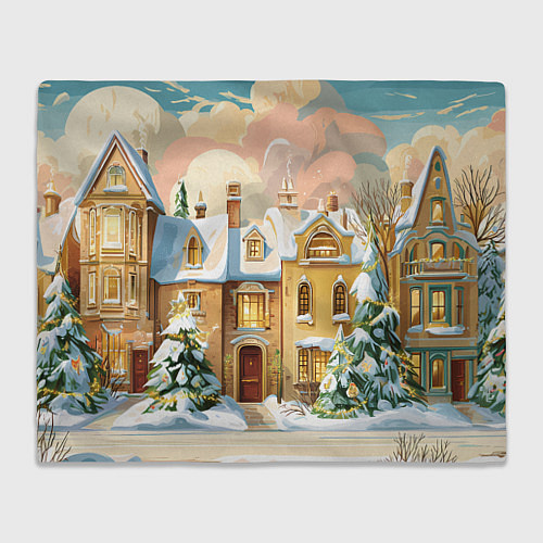 Плед Новогодний город / 3D-Велсофт – фото 1