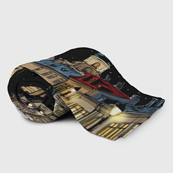 Плед флисовый Красная новогодняя елка, цвет: 3D-велсофт — фото 2