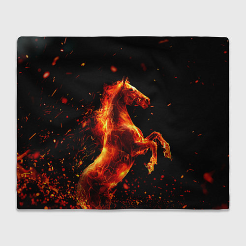 Плед Пламенный конь / 3D-Велсофт – фото 1