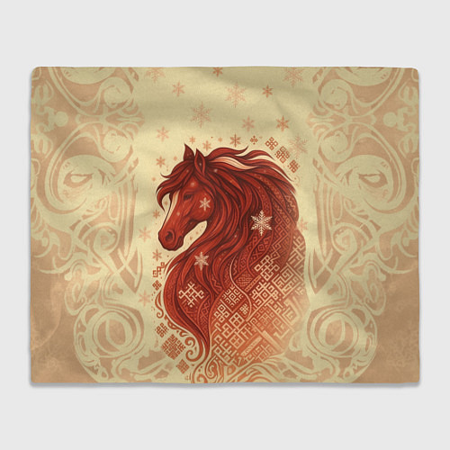 Плед Славянский конь / 3D-Велсофт – фото 1