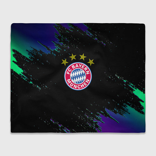 Плед Бавария Мюнхен краски текстура / 3D-Велсофт – фото 1